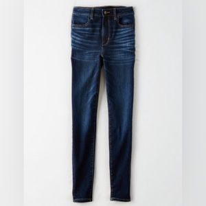 American Eagle Blue jeans jegging 2 regular super hi rise EUC